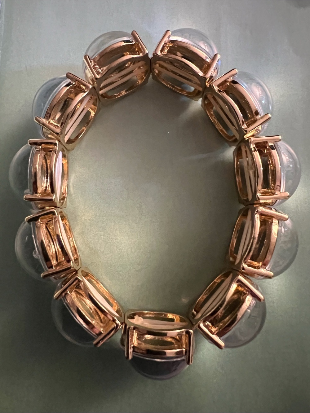 Gold Bubble Stretch Bracelet